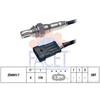 Sonde lambda FACET 10.7213