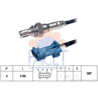 Sonde lambda FACET 10.7224