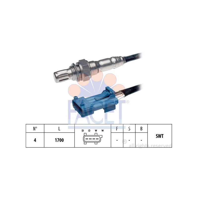 Sonde lambda FACET 10.7224