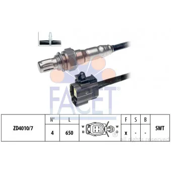 Sonde lambda FACET 10.7225