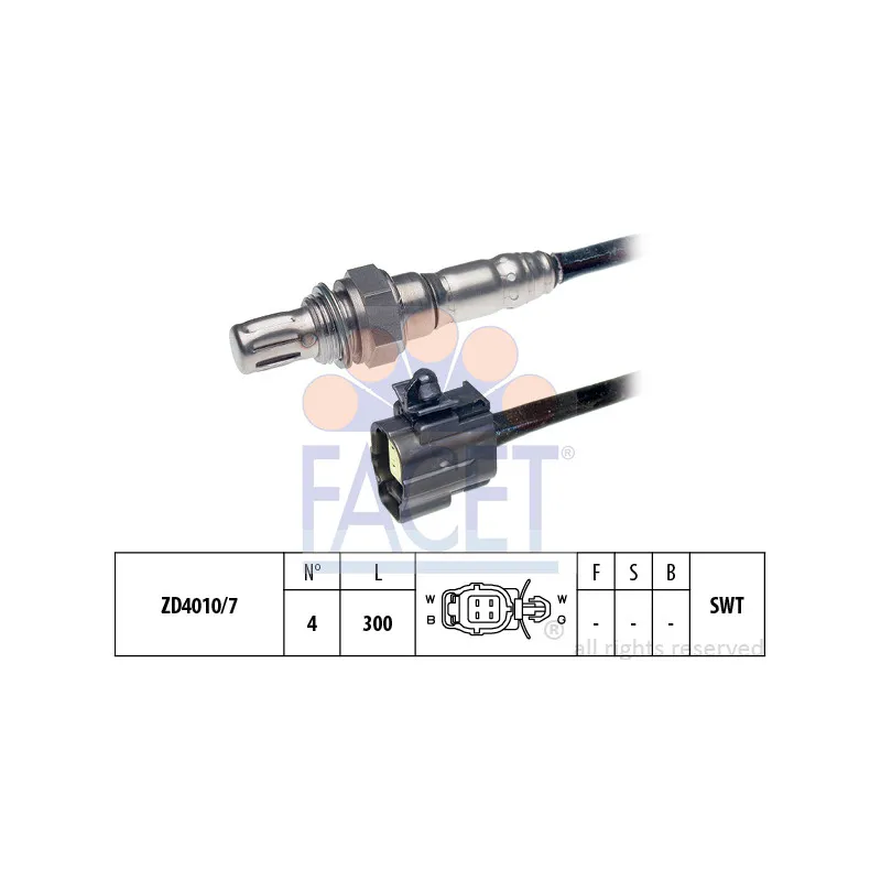 Sonde lambda FACET 10.7228