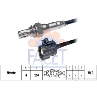 Sonde lambda FACET 10.7232