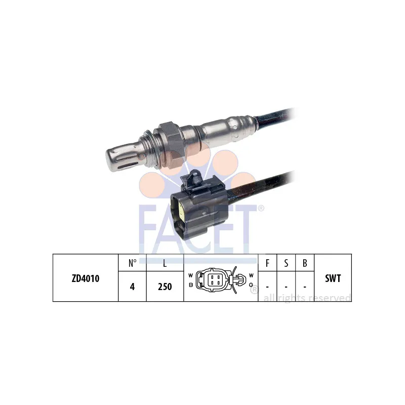 Sonde lambda FACET 10.7232