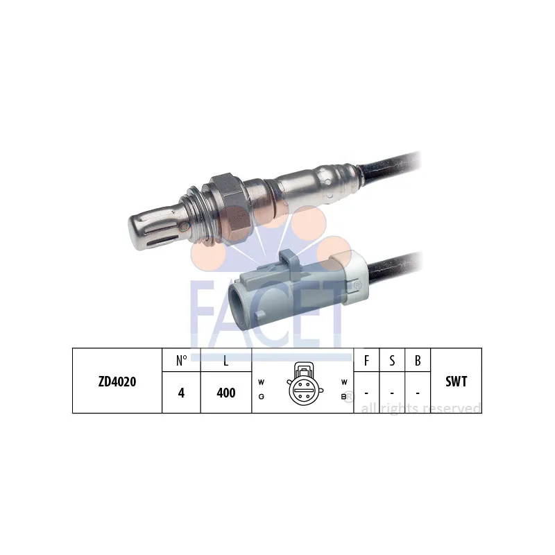 Sonde lambda FACET 10.7257