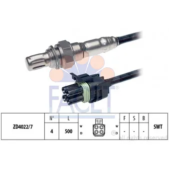 Sonde lambda FACET 10.7268