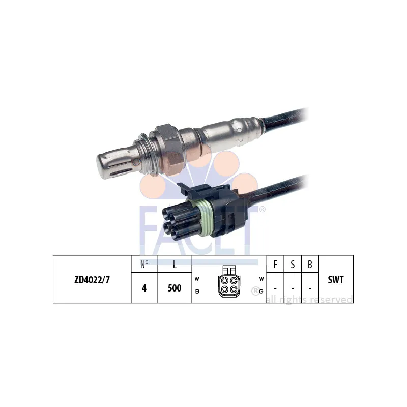 Sonde lambda FACET 10.7268