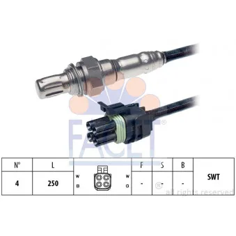 Sonde lambda FACET 10.7269