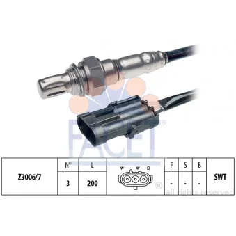 Sonde lambda FACET 10.7279