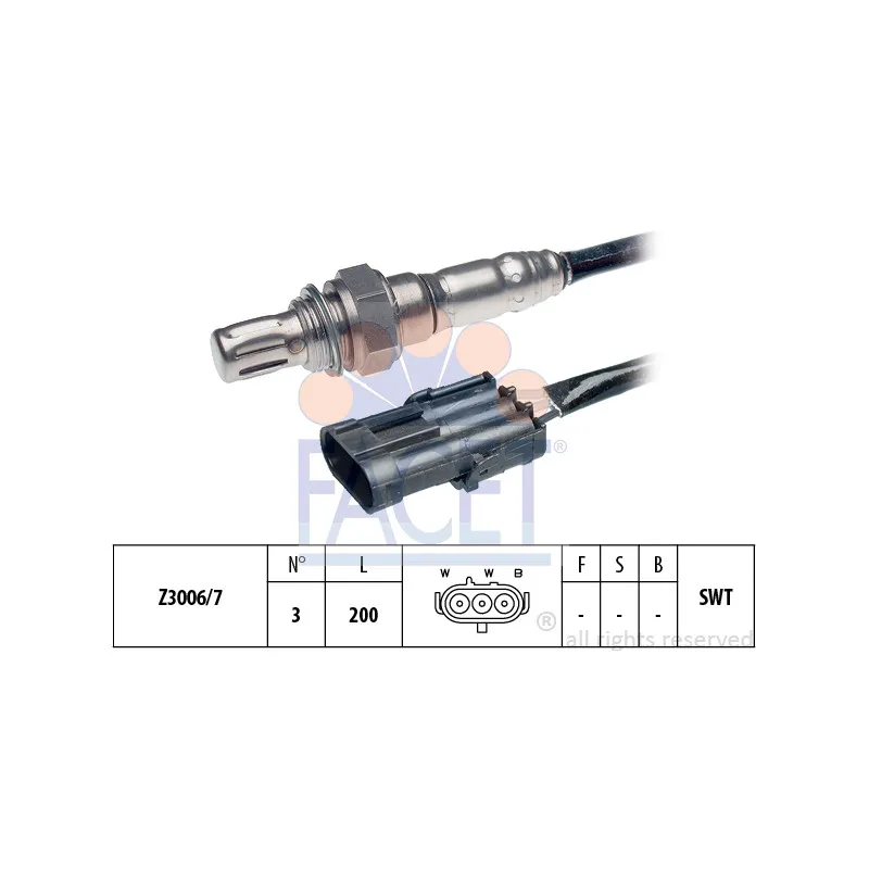 Sonde lambda FACET 10.7279