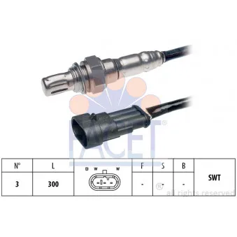 Sonde lambda FACET 10.7284