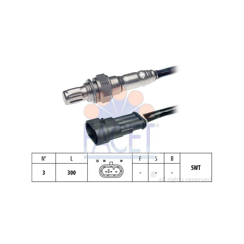 Sonde lambda FACET 10.7284