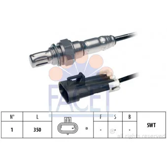 Sonde lambda FACET 10.7287
