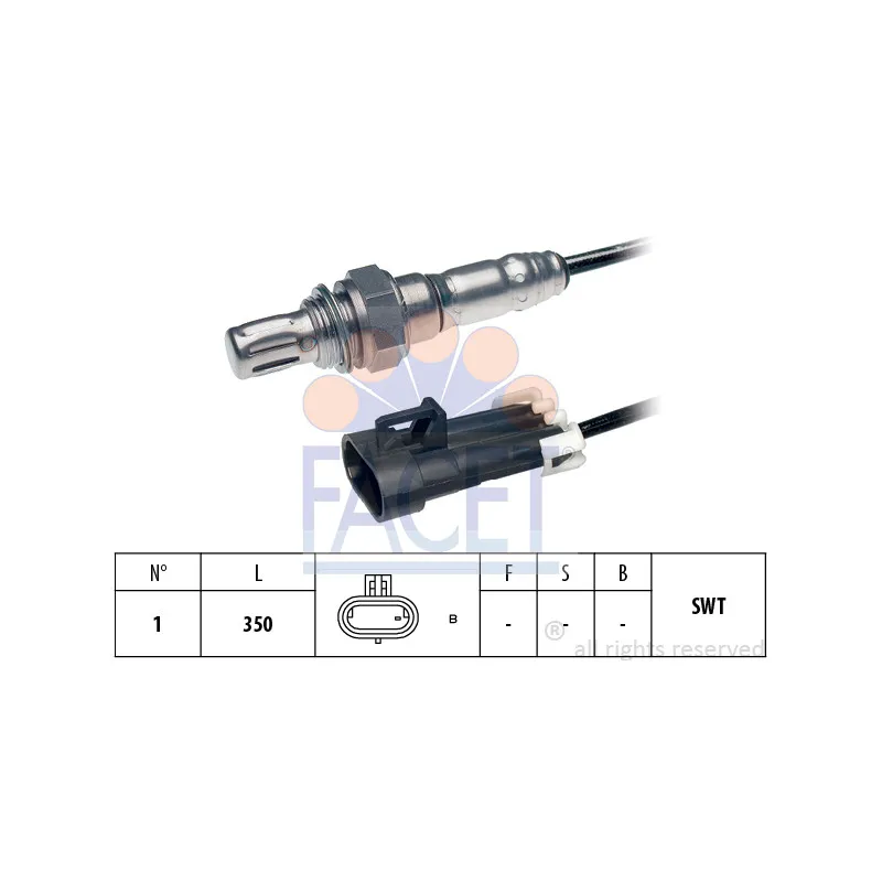 Sonde lambda FACET 10.7287