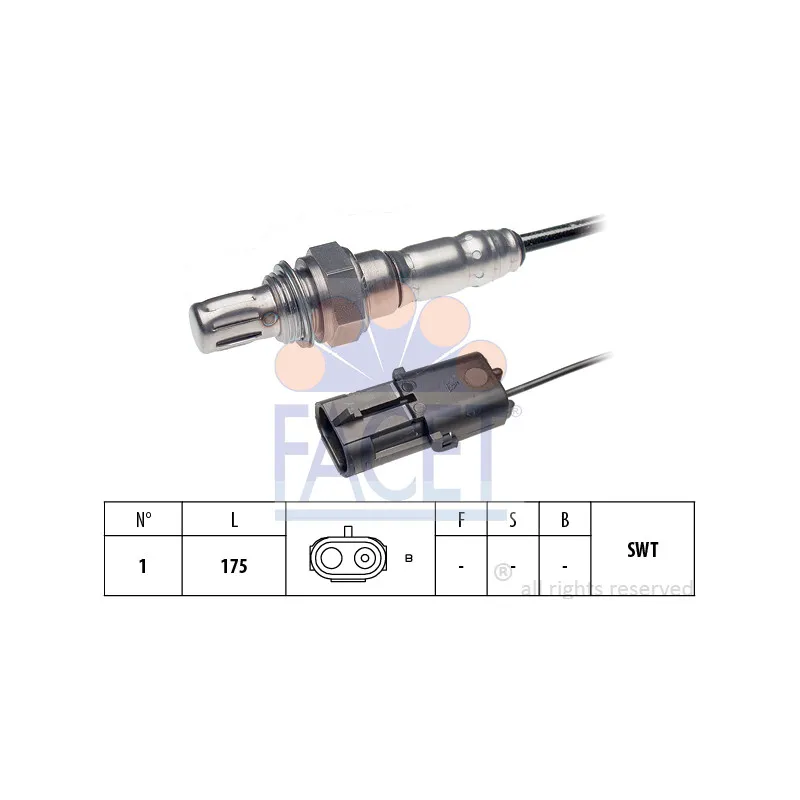Sonde lambda FACET 10.7288