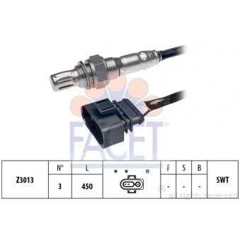 Sonde lambda FACET 10.7300
