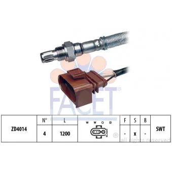 Sonde lambda FACET 10.7304