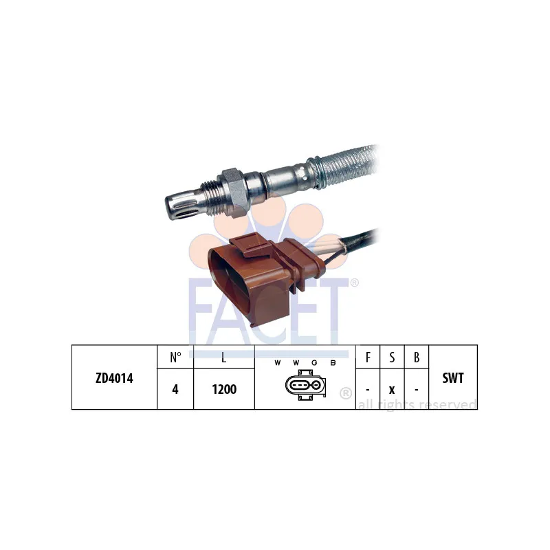 Sonde lambda FACET 10.7304