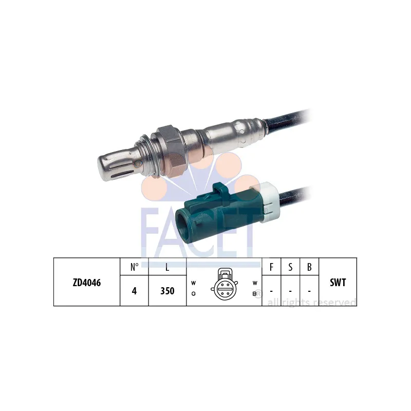 Sonde lambda FACET 10.7318