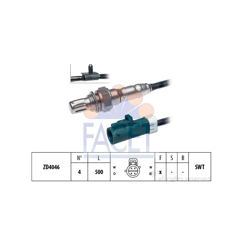 Sonde lambda FACET 10.7324