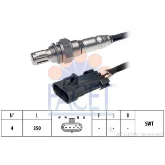 Sonde lambda FACET 10.7336