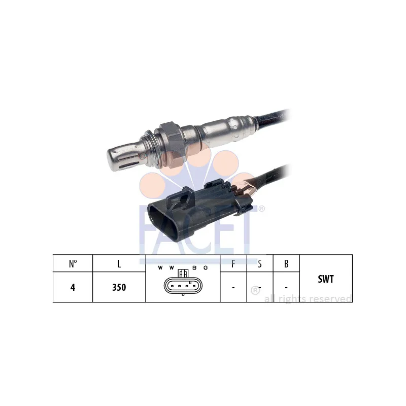 Sonde lambda FACET 10.7336