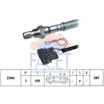 Sonde lambda FACET 10.7347