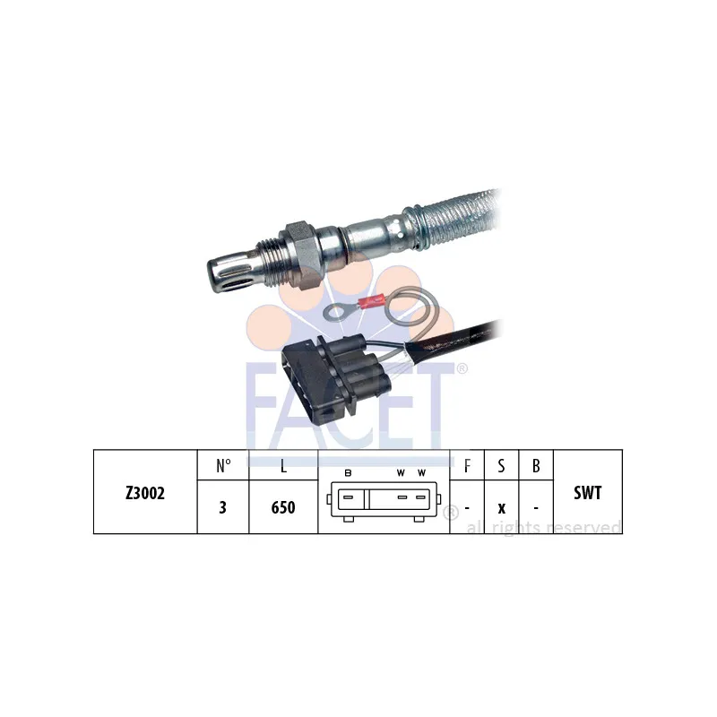 Sonde lambda FACET 10.7347