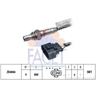 Sonde lambda FACET 10.7352