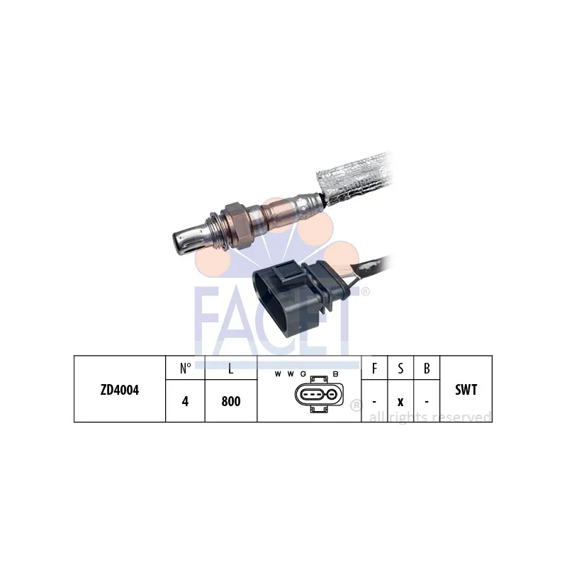 Sonde lambda FACET 10.7352