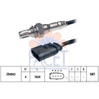 Sonde lambda FACET 10.7361