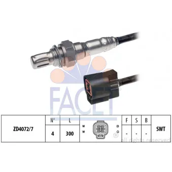 Sonde lambda FACET 10.7364