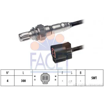 Sonde lambda FACET 10.7365
