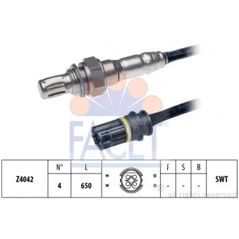 Sonde lambda FACET 10.7409
