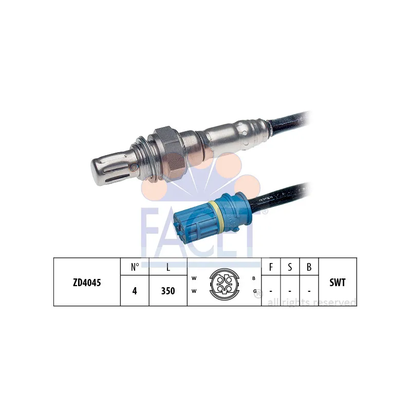 Sonde lambda FACET 10.7416