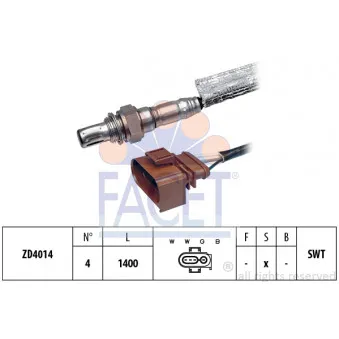 Sonde lambda FACET 10.7428