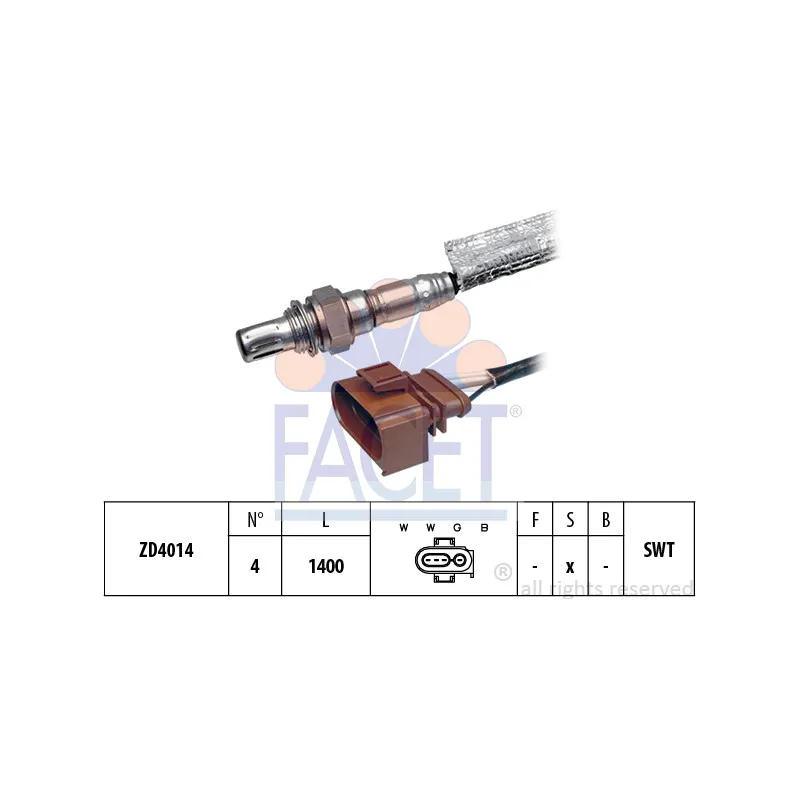 Sonde lambda FACET 10.7428