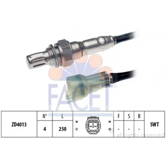 Sonde lambda FACET 10.7484