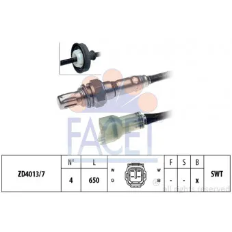 Sonde lambda FACET 10.7487
