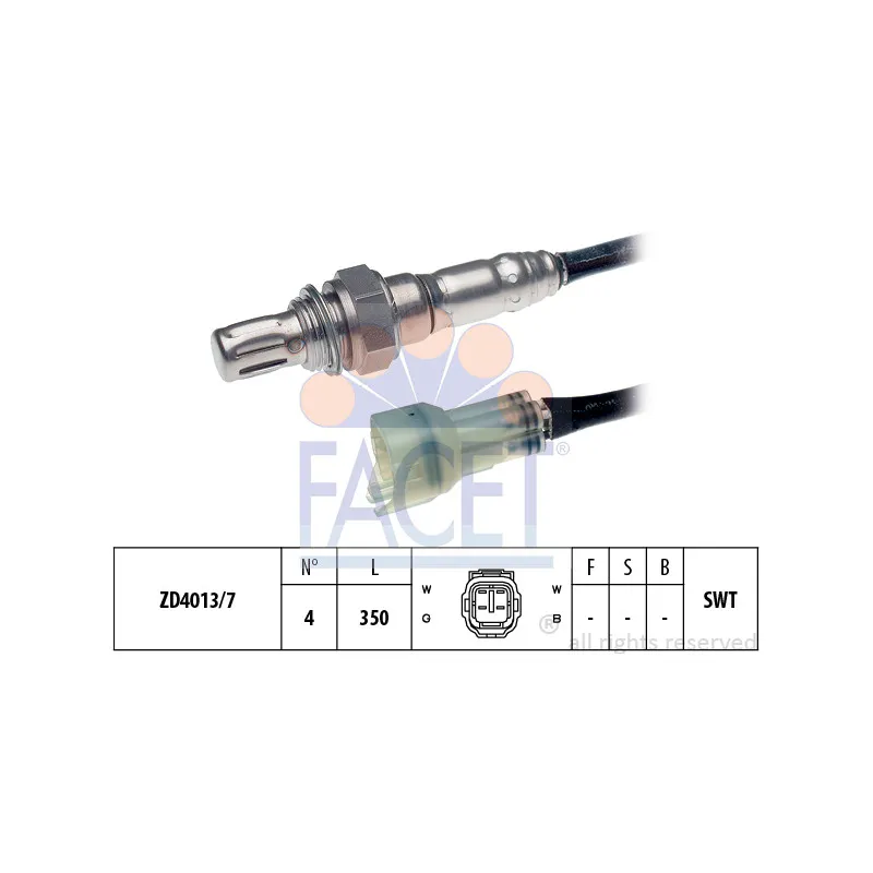 Sonde lambda FACET 10.7488