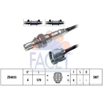 Sonde lambda FACET 10.7492