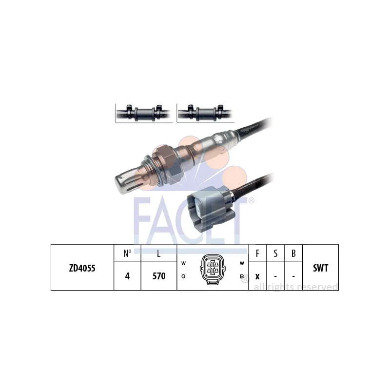 Sonde lambda FACET 10.7492