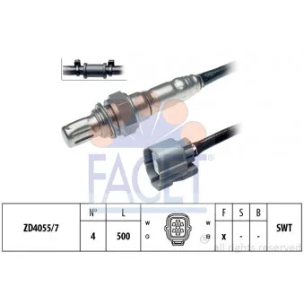 Sonde lambda FACET 10.7496