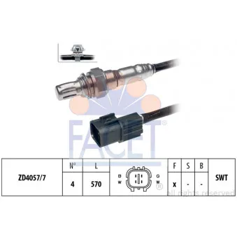 Sonde lambda FACET 10.7510