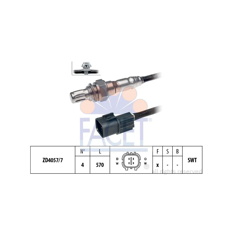 Sonde lambda FACET 10.7510