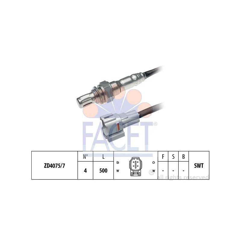 Sonde lambda FACET 10.7565
