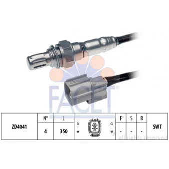 Sonde lambda FACET 10.7572