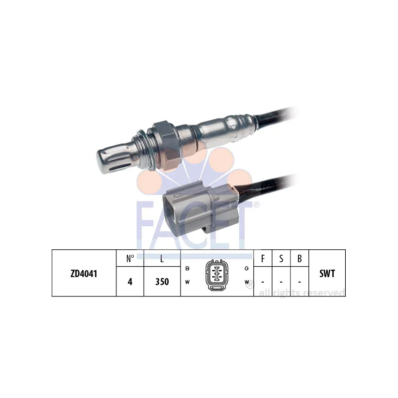 Sonde lambda FACET 10.7572