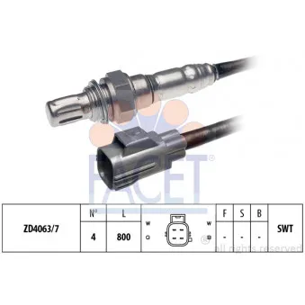 Sonde lambda FACET 10.7578