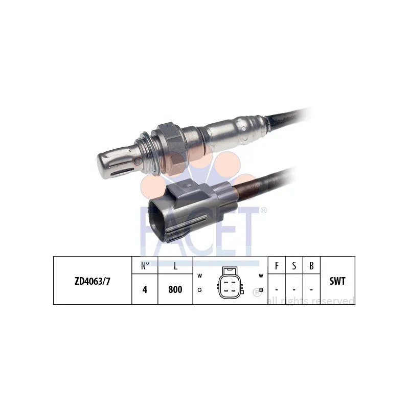 Sonde lambda FACET 10.7578