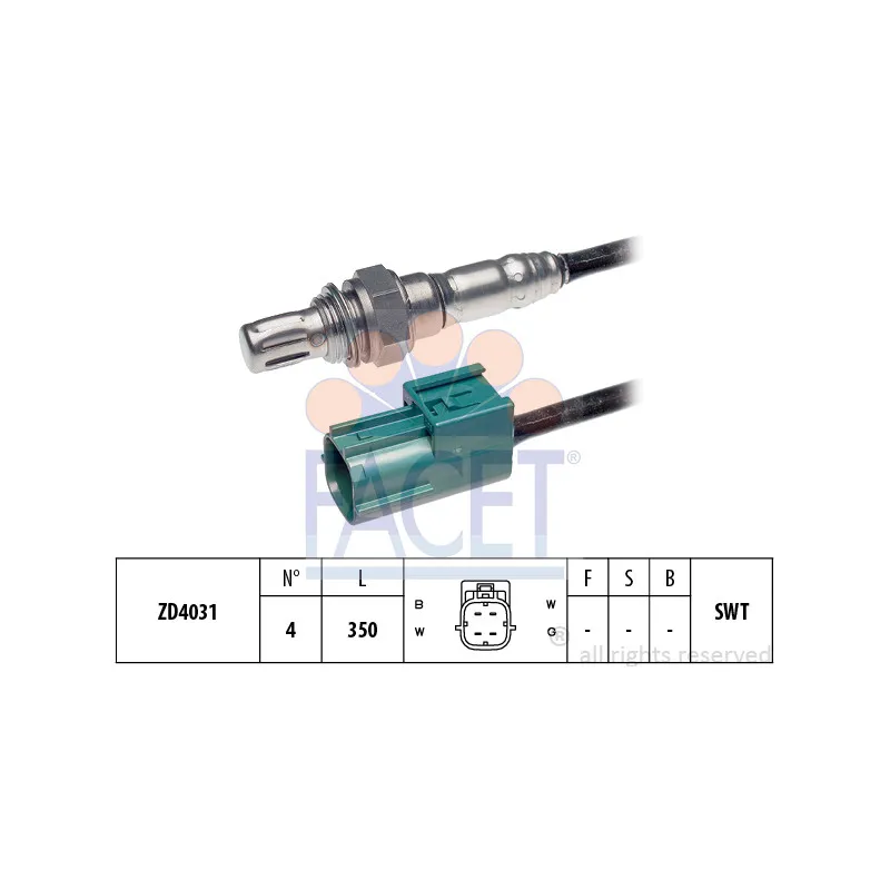 Sonde lambda FACET 10.7579